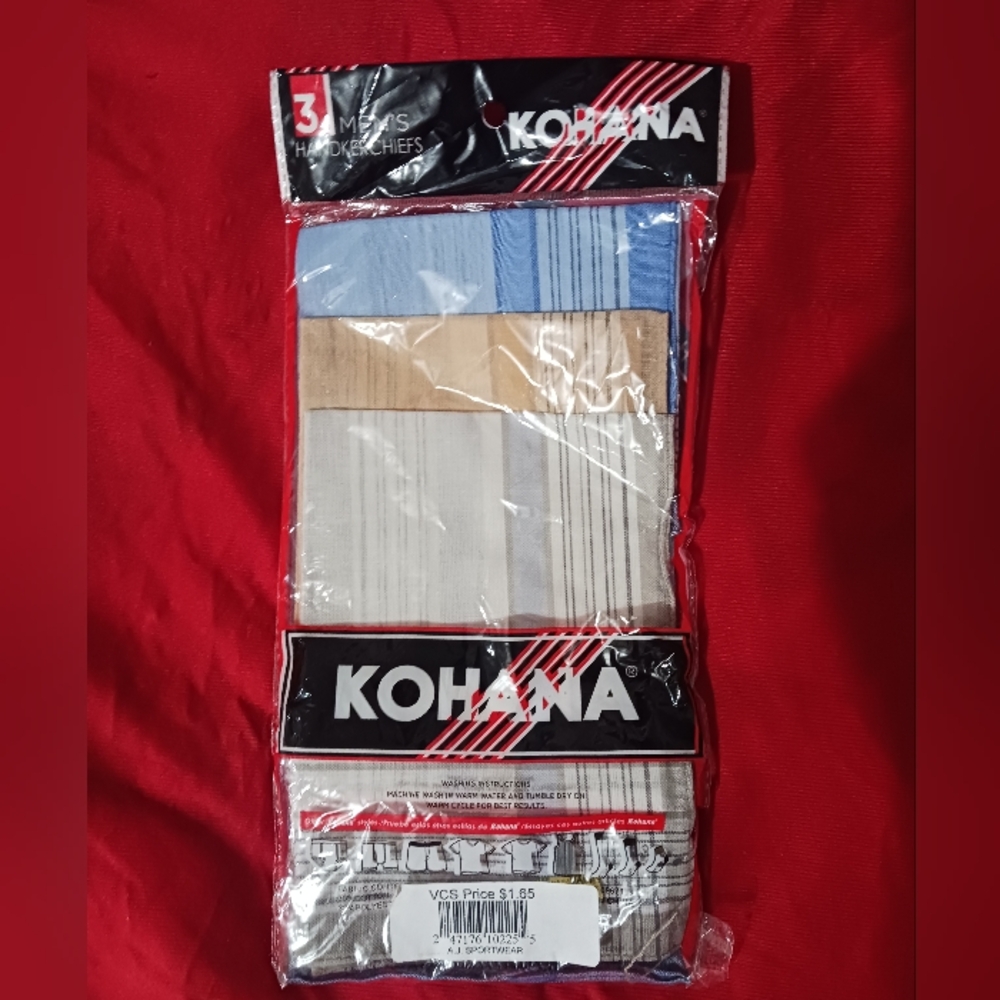 NEW Kohana 3 Men handkerchiefs - Picture 4 of 4